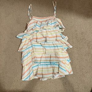 Lovers and friends rainbow tiered dress size medium